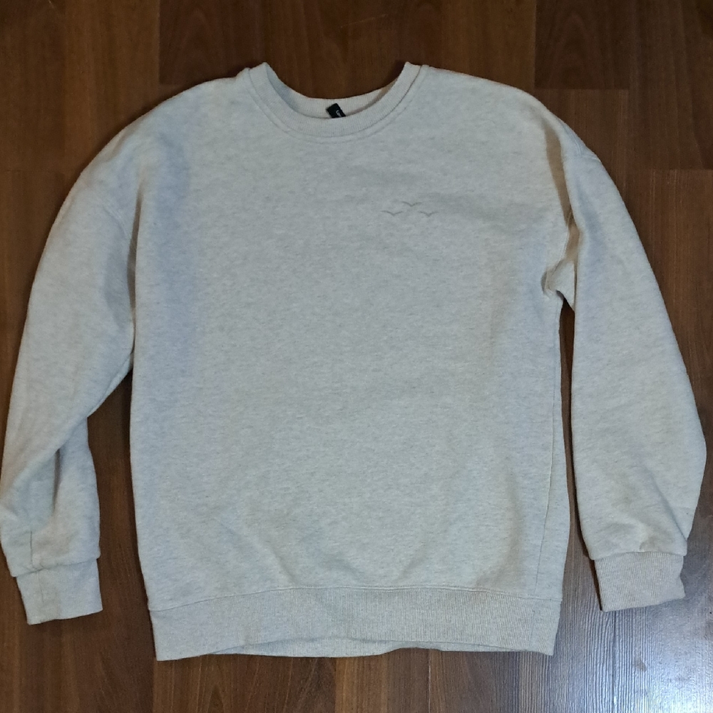 Lazypants Women's Classic Cream Crew Neck Sweater. Warm, Cozy, Classic, Modern - Picture 1 of 4